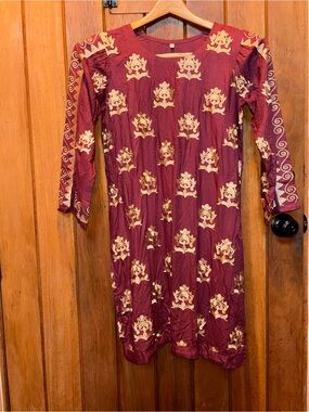 Traditional Kurta Embroidered Top